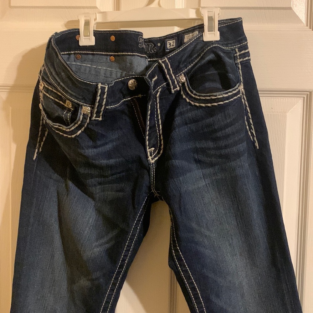 Boot cut sexy fit Miss Me jeans worn once